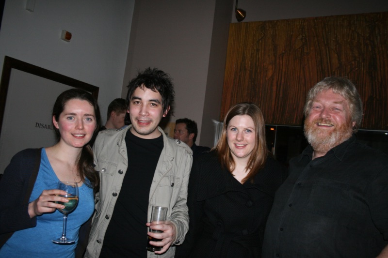 Katie Crook with Aaron Young, Tamsin Ranger and Robert Sproul-Cran